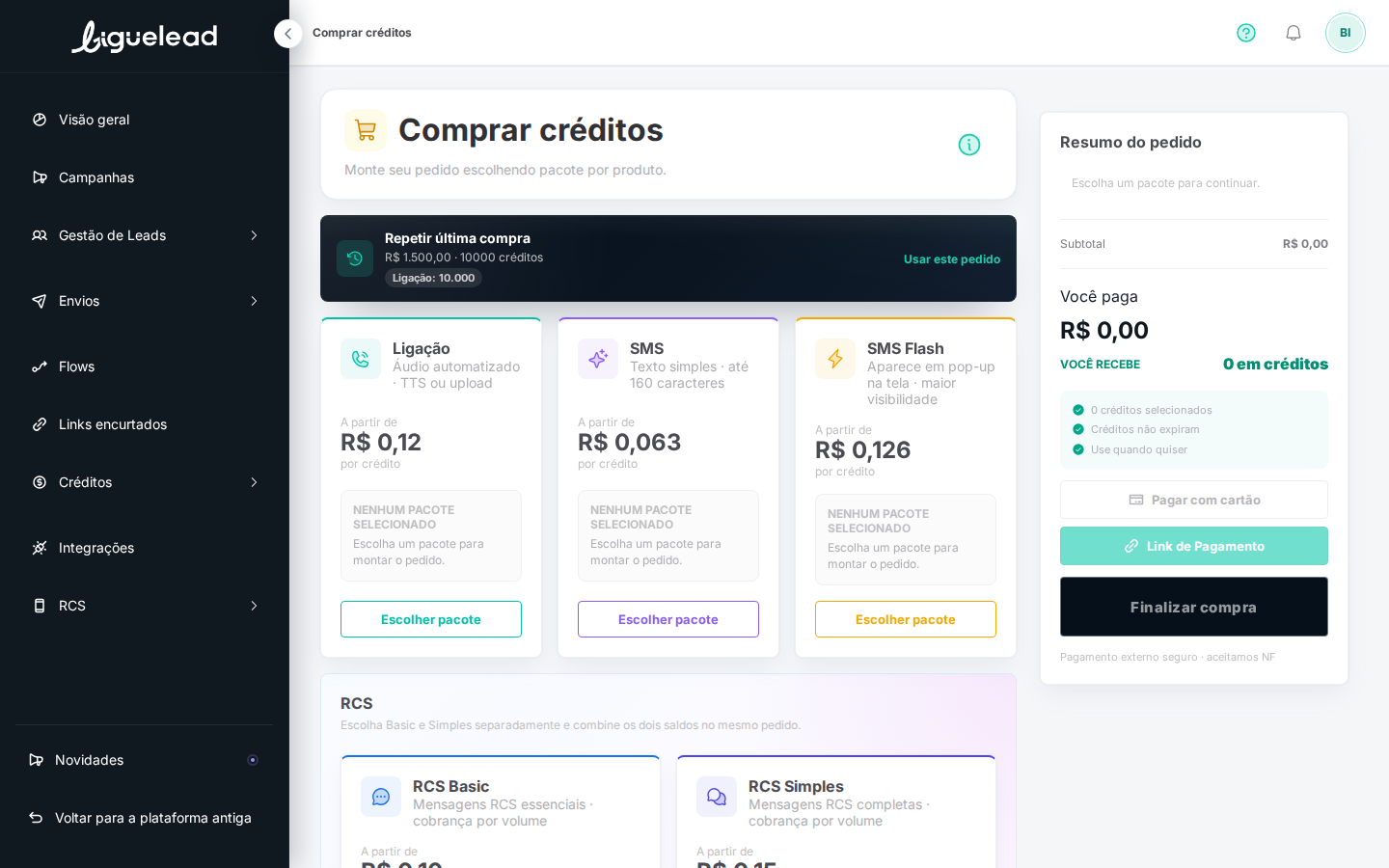 Card Ligação